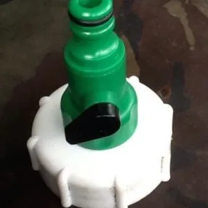 WVT03 IBC Tank Tap Stop Flow Cut Off Outlet With Hose Fitting