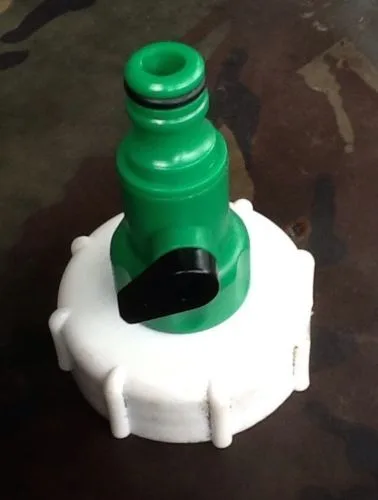 WVT03 IBC Tank Tap Stop Flow Cut Off Outlet With Hose Fitting