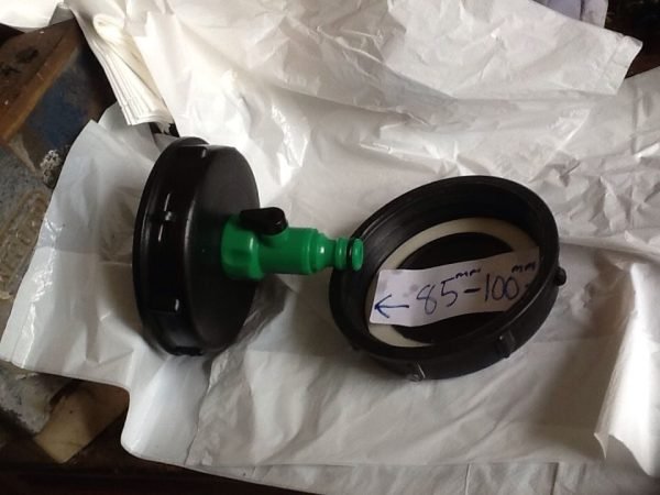 WVT39 IBC Hose Cut Off Valve Stillage Tank 85-100mm Broken Tap Hose Pipe Outlet DN 80 s 100 x 8