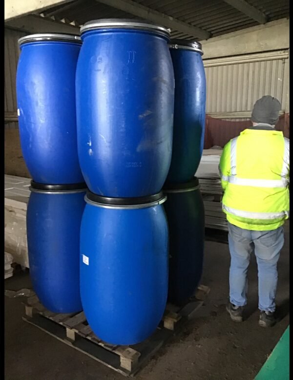 220 Litre Plastic Blue Barrel In Stock