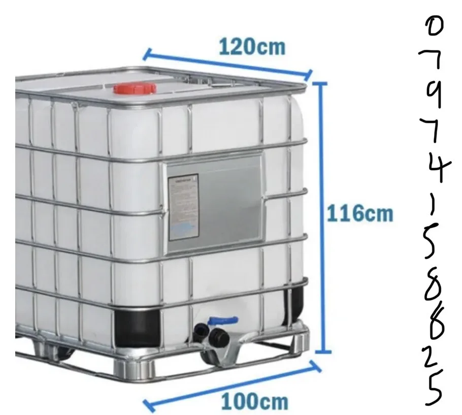 1000 litre new IBC tank measurements